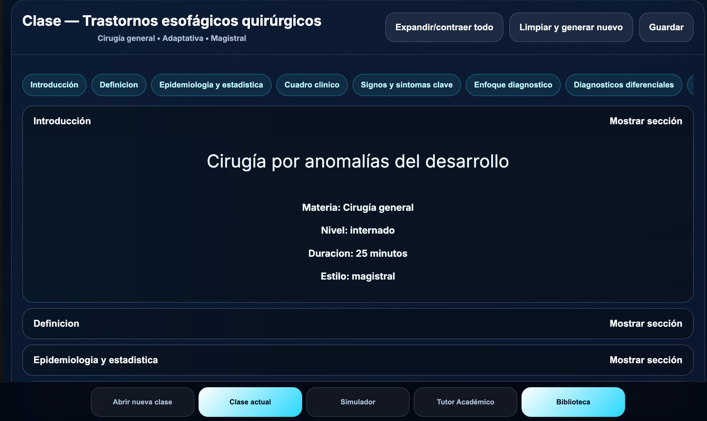 ENARM E-Vantis Plataforma de Entrenamiento Clínico Plataforma de Enseñanza Médica con IA
